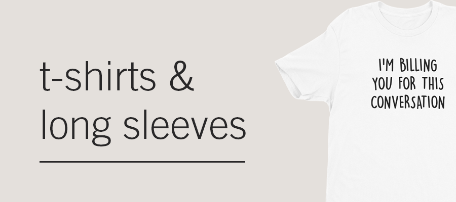 t-shirts and long sleeves