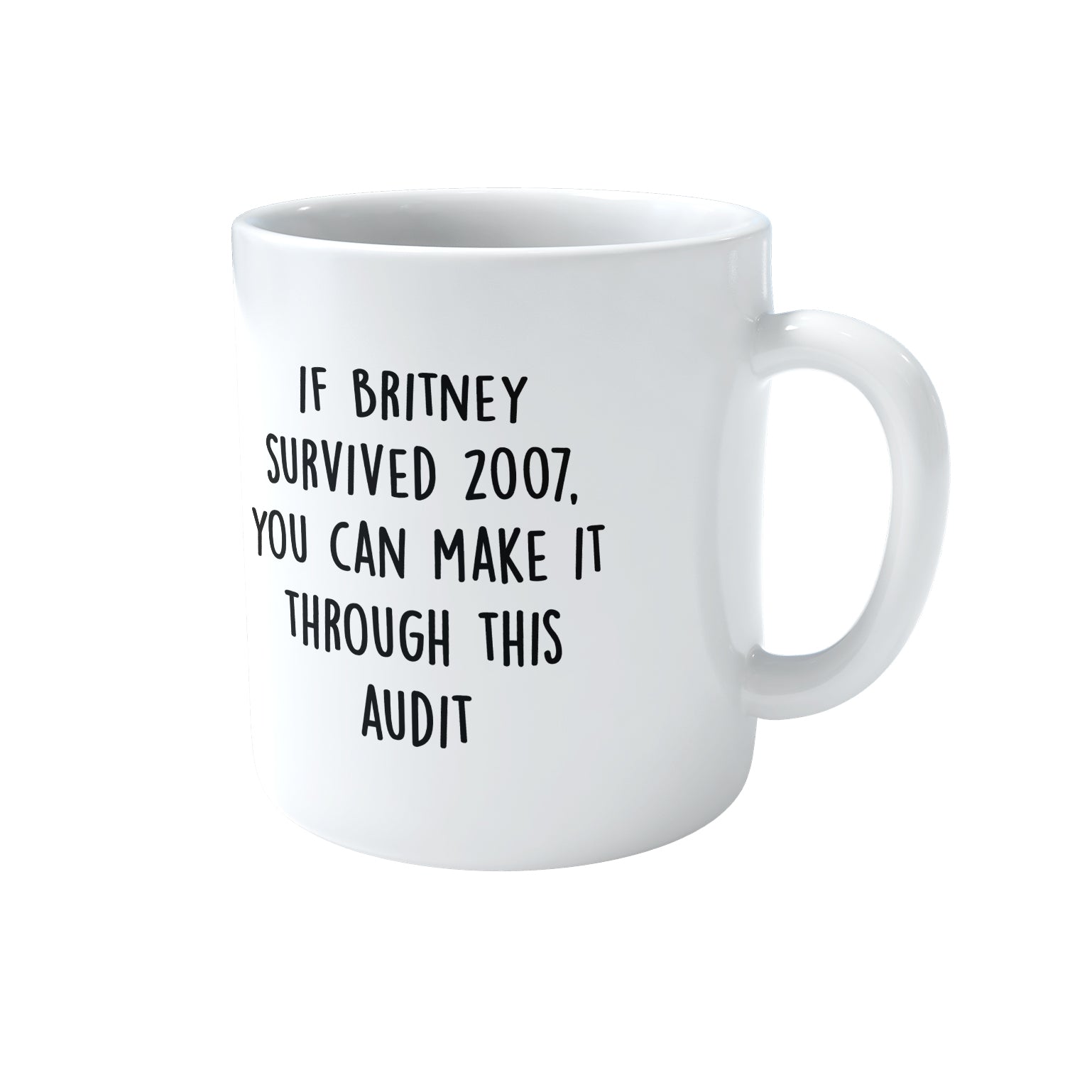 If Britney survived 2007, you can make it through this audit Mug