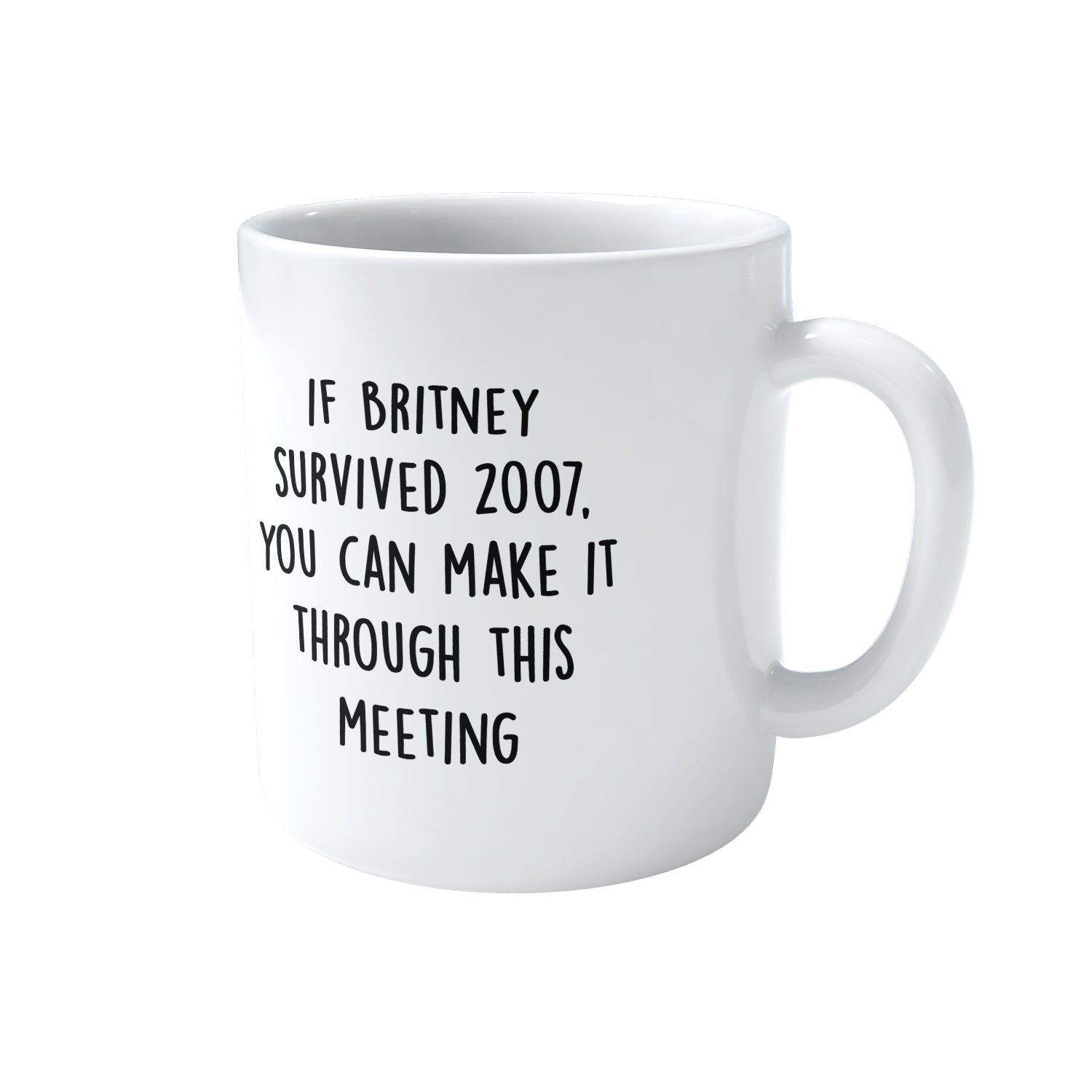 If Britney survived 2007, you can make it through this meeting Mug