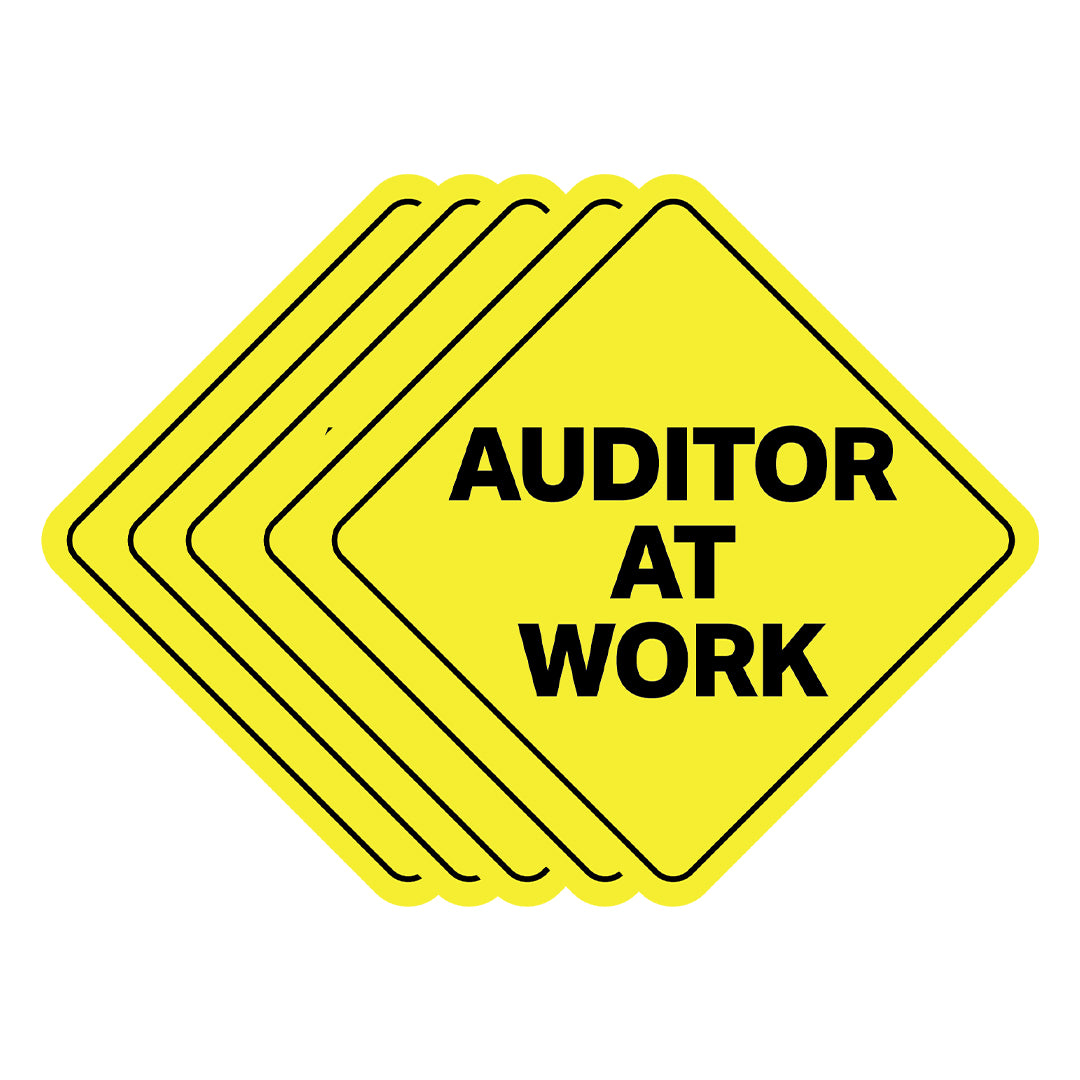 Auditor At Work Sticker - 5 Pack