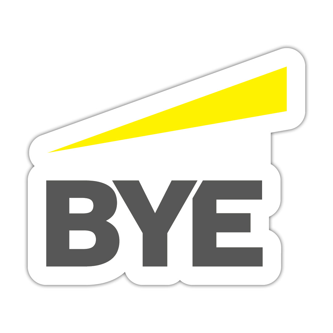 EY BYE Sticker - 5 Pack