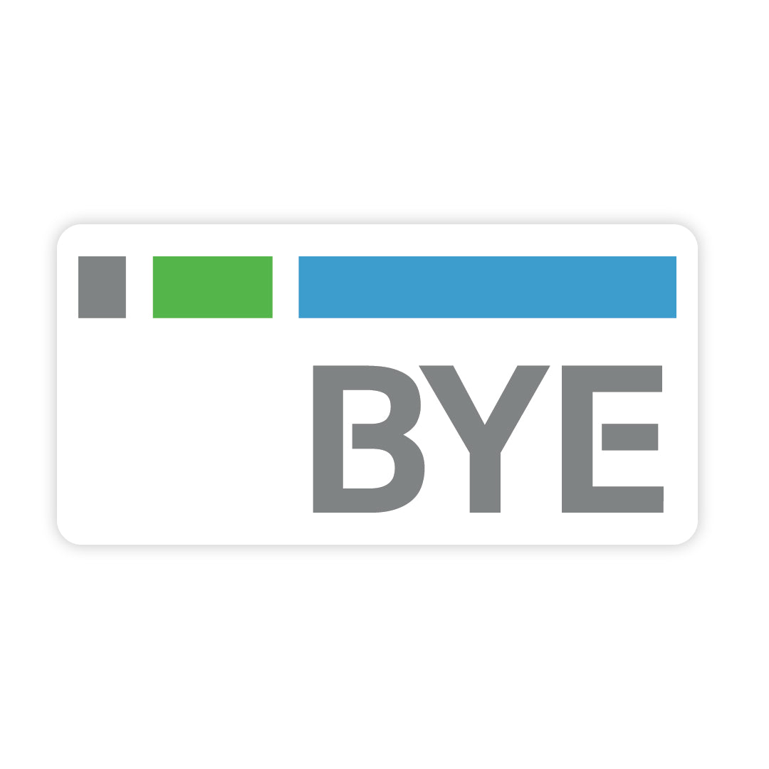 RSM BYE Sticker - 5 Pack