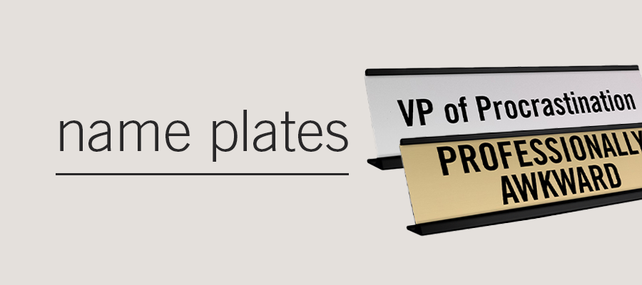 name plates