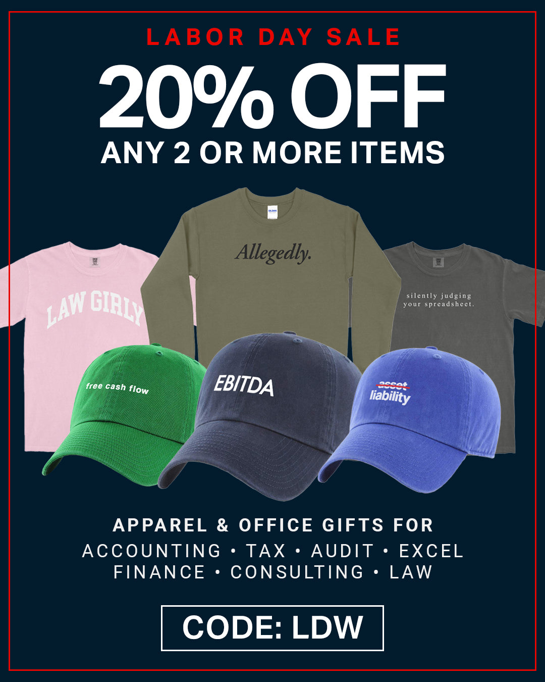 20% Off 2 Or More With Code LDW