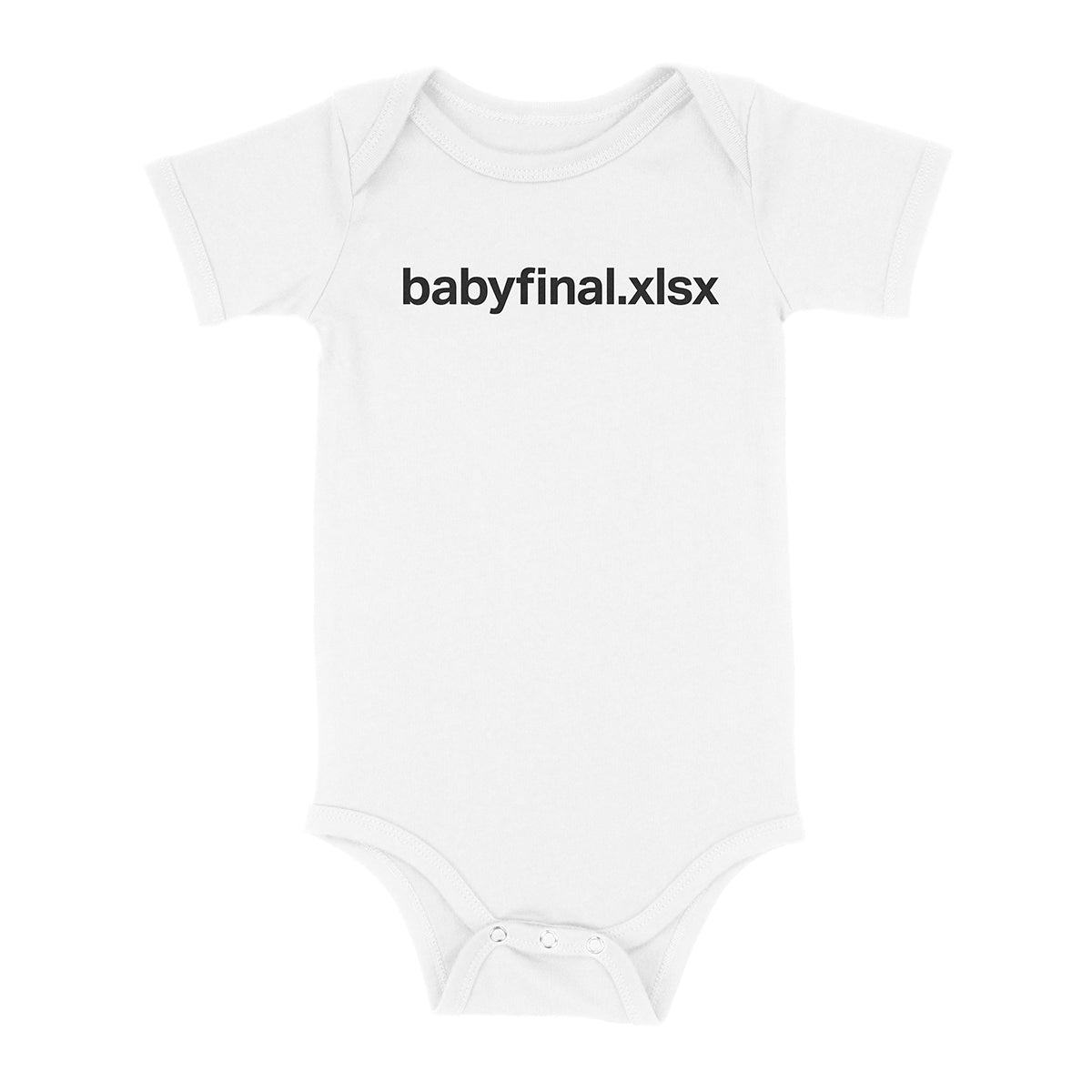 TB4A™ Excel Baby Bodysuits | Babyfinal.xlsx Baby Bodysuit