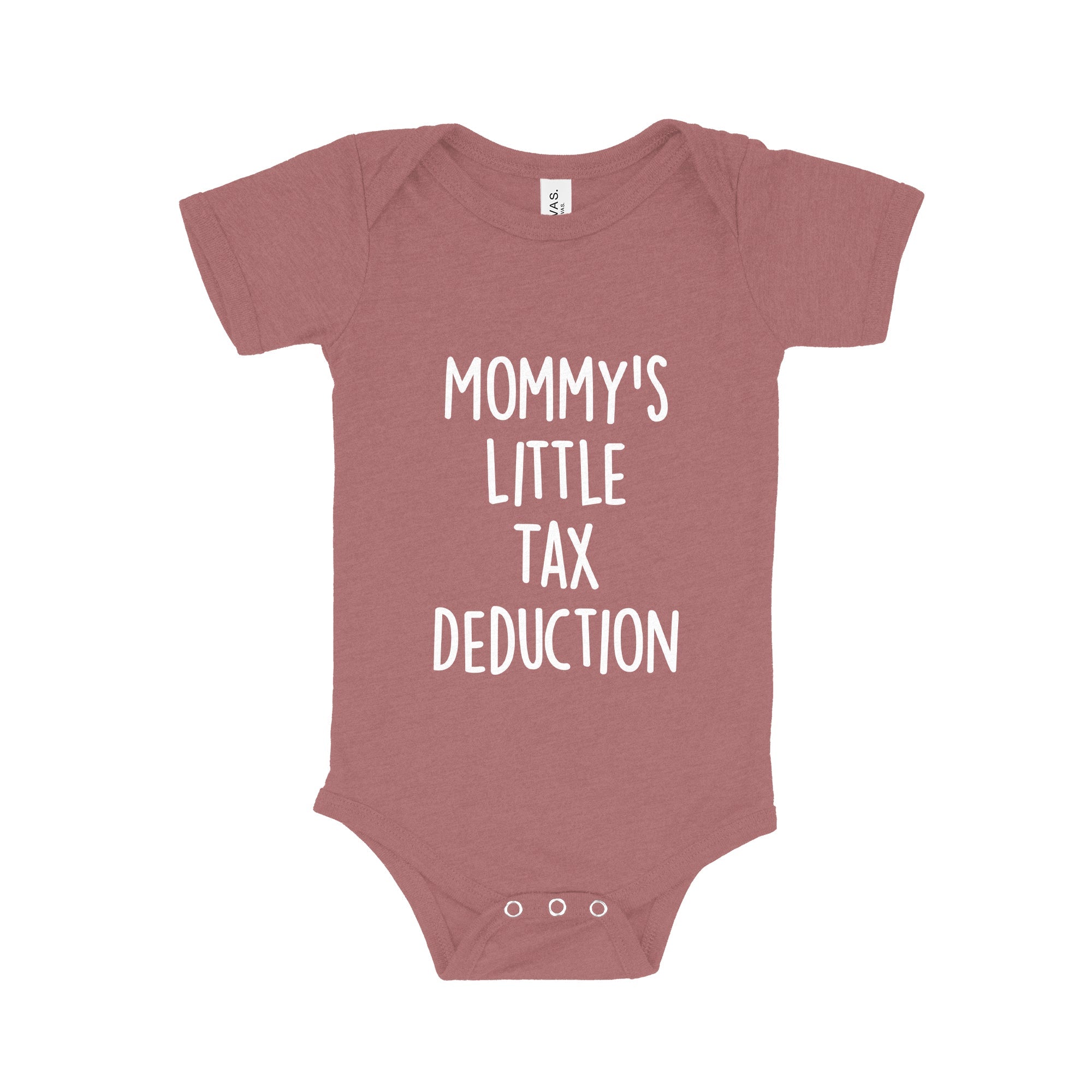 uniCRY BABY VACATION MODE ON アソート Accounting Baby Bodysuits | Mommy's Little Tax Deduction