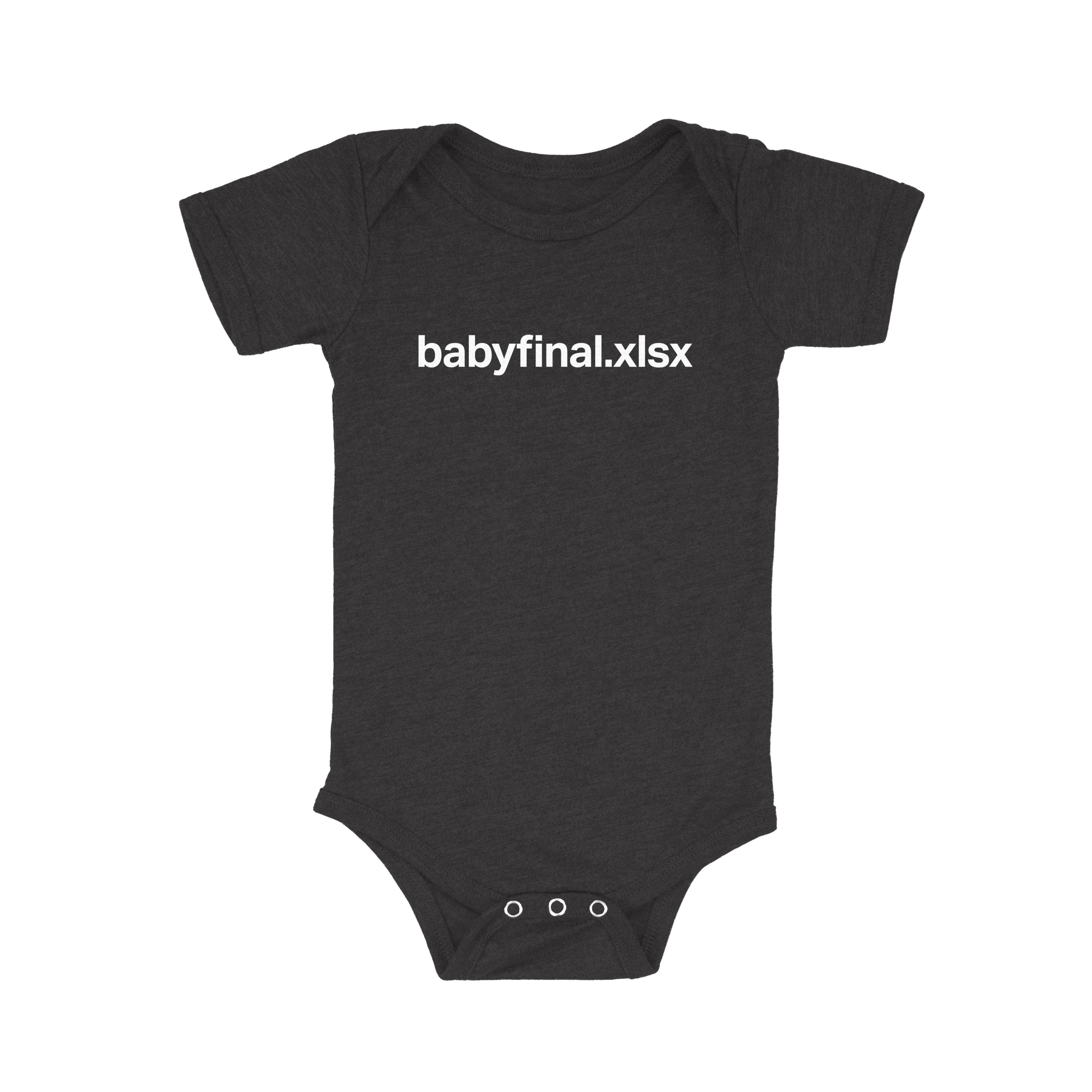 TB4A™ Excel Baby Bodysuits | Babyfinal.xlsx Baby Bodysuit