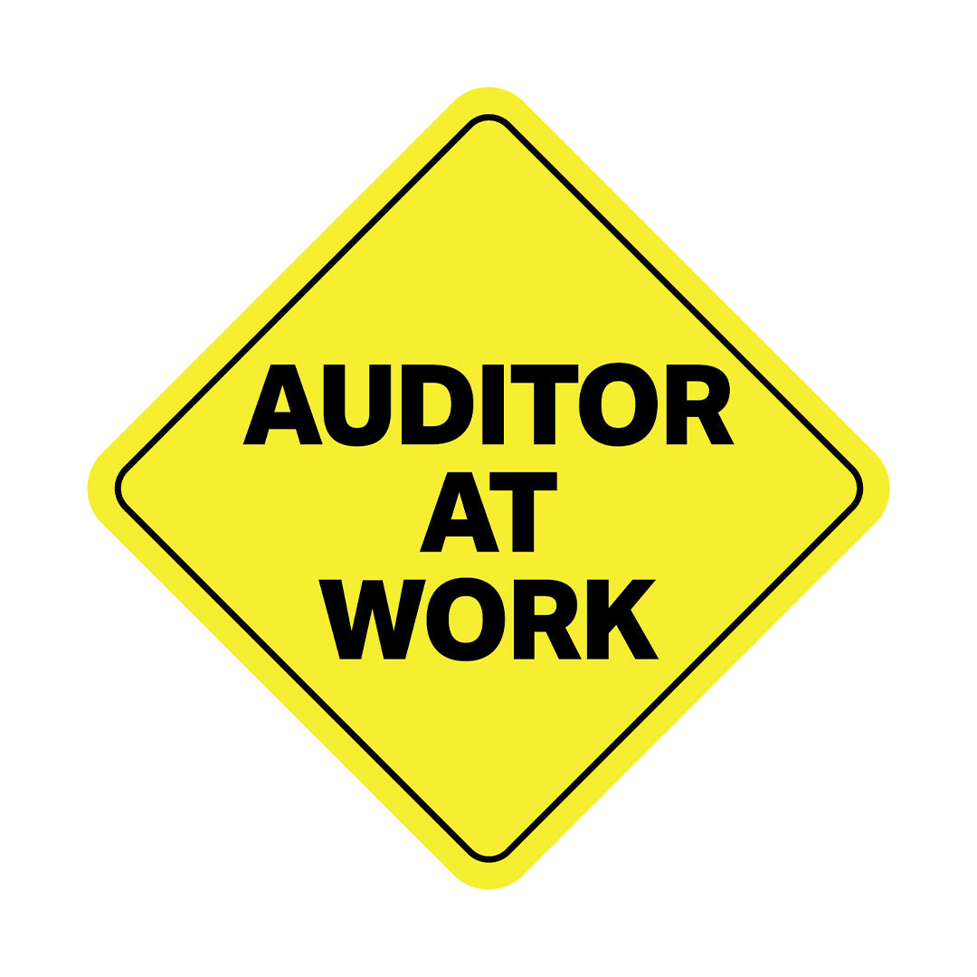 Auditor At Work Sticker - 5 Pack