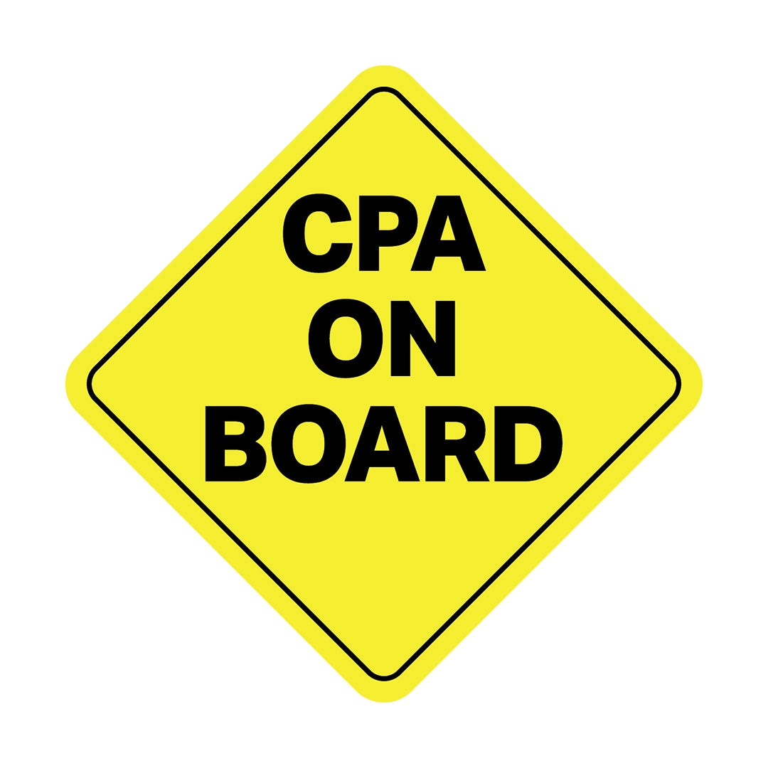 Cpa Sticker TB4A™ Accounting Stickers | CPA On Board Sticker | 5 Pack