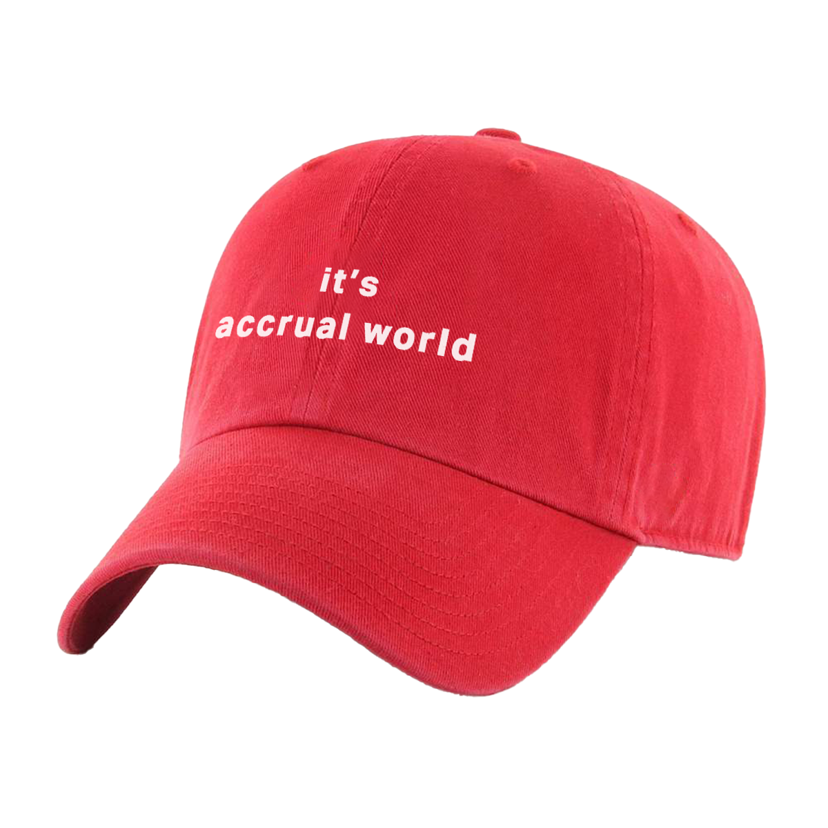 Funny Accounting Hats It s Accrual World Hat Purple