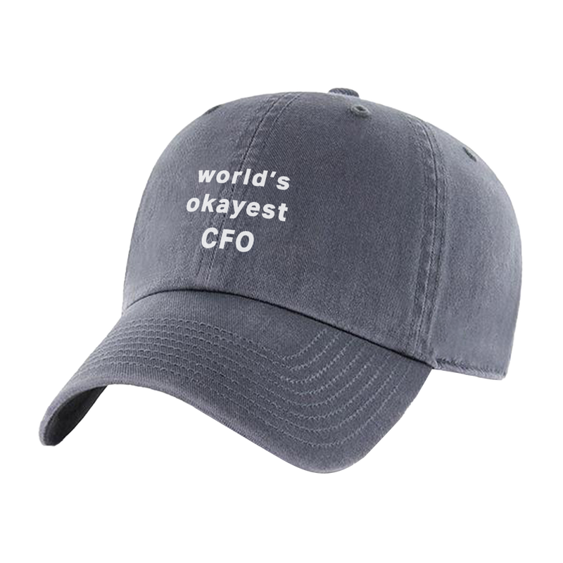 Funny Finance Hats World s Okayest CFO Hat