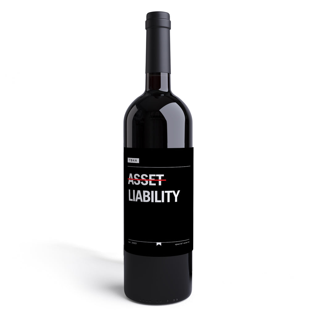 Accountant Label Accountant Wine Labels | Asset Liability Bottle Label