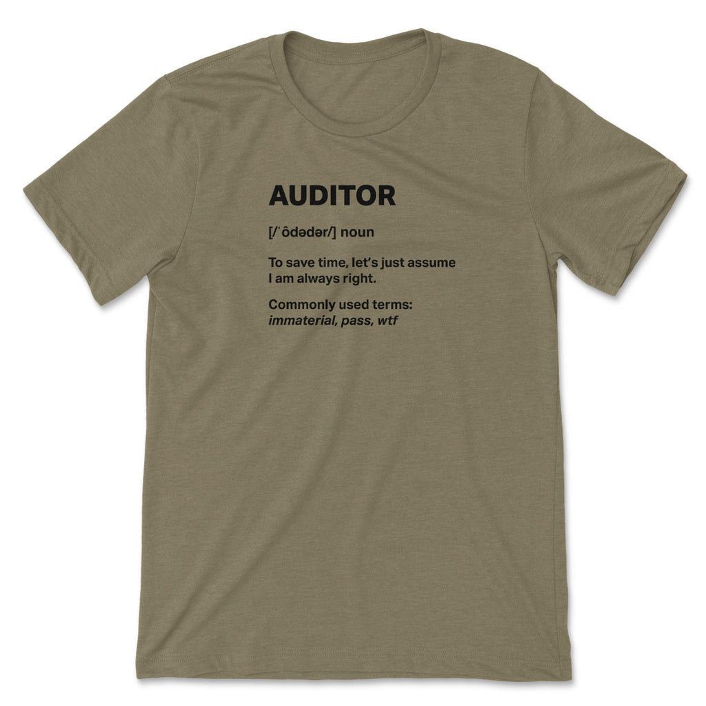 Auditor clearance t shirt
