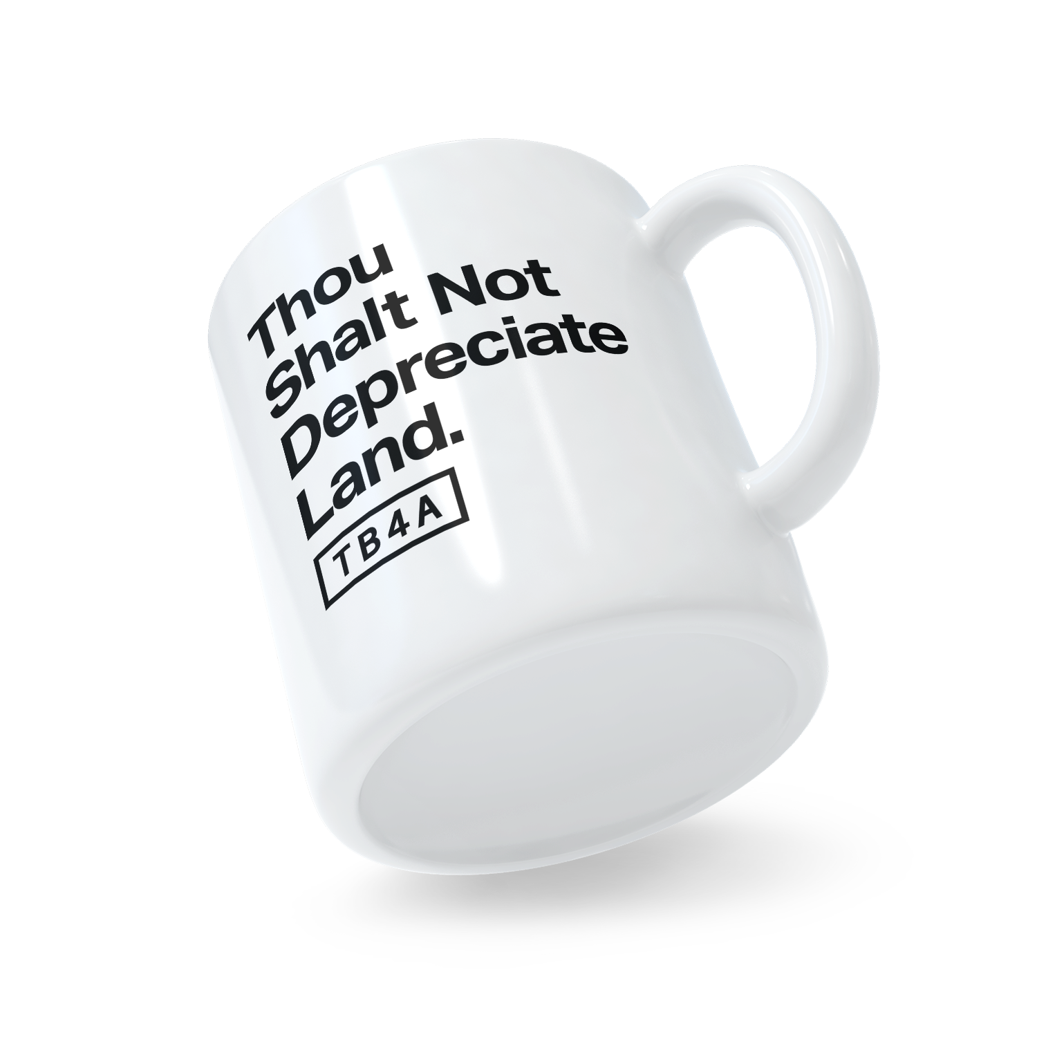 Thou Shalt Not Depreciate Land Mug