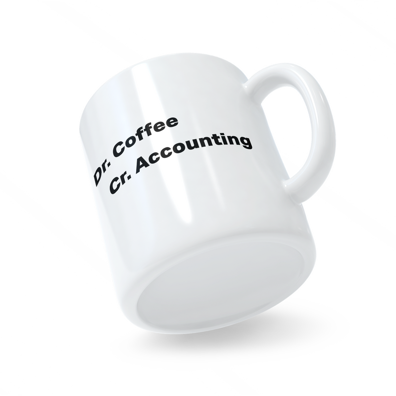 Dr. Coffee Cr. Accounting Mug